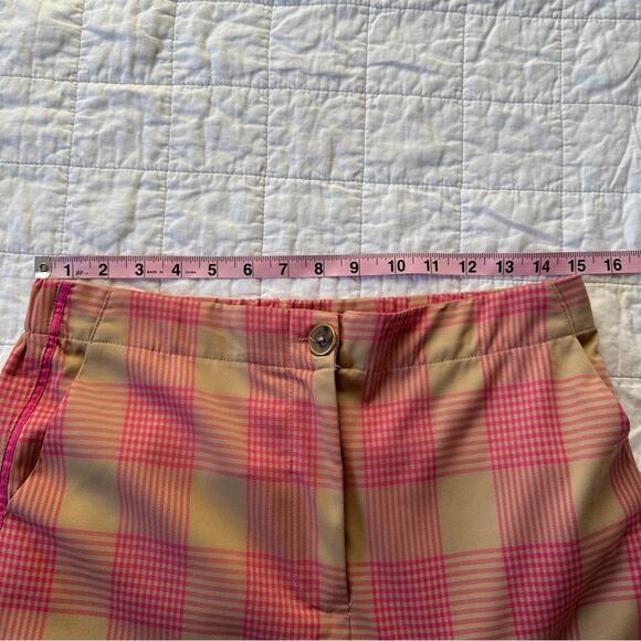 Maeve by Anthropologie Tapered Pink Plaid Pants 8 - Picture 7 of 10